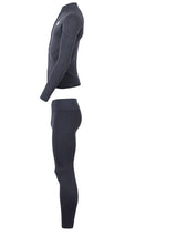 Two Bare Feet Perspective Full Zip 2.5mm Wetsuit Jacket & Pants Set (Black)