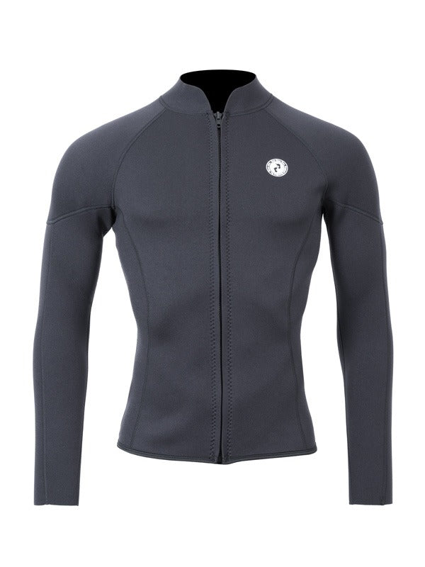 Two Bare Feet Perspective Full Zip 2.5mm Wetsuit Jacket & Shorts Set (Black)