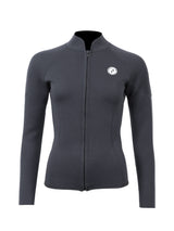 Two Bare Feet Unisex Perspective Full Zip 2.5mm Wetsuit Jacket (Black)