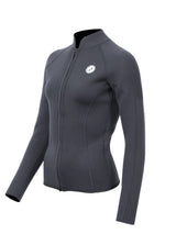Two Bare Feet Unisex Perspective Full Zip 2.5mm Wetsuit Jacket (Black)