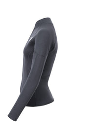 Two Bare Feet Unisex Perspective Full Zip 2.5mm Wetsuit Jacket (Black)