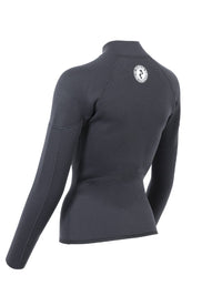 Two Bare Feet Unisex Perspective Full Zip 2.5mm Wetsuit Jacket (Black)