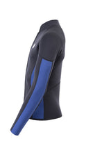 Two Bare Feet Perspective Full Zip 2.5mm Wetsuit Jacket (Black/Blue)