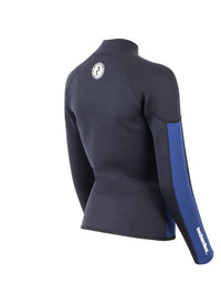 Two Bare Feet Unisex Perspective Full Zip 2.5mm Wetsuit Jacket (Black/Blue)
