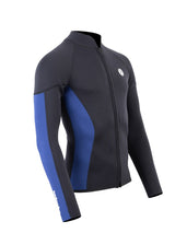 Two Bare Feet Perspective Full Zip 2.5mm Wetsuit Jacket (Black/Blue)
