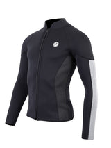 Two Bare Feet Perspective Full Zip 2.5mm Wetsuit Jacket (Black/Grey/Grey)