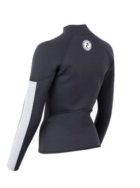 Two Bare Feet Unisex Perspective Full Zip 2.5mm Wetsuit Jacket (Black/Grey/Grey)