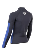 Two Bare Feet Unisex Perspective Half Zip 2.5mm Wetsuit Jacket (Black/Blue)