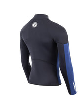 Two Bare Feet Perspective Half Zip 2.5mm Wetsuit Jacket (Black/Blue)