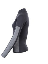 Two Bare Feet Unisex Perspective Half Zip 2.5mm Wetsuit Jacket (Black/Grey)