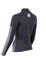 Two Bare Feet Unisex Perspective Half Zip 2.5mm Wetsuit Jacket (Black/Grey)