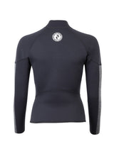 Two Bare Feet Unisex Perspective Half Zip 2.5mm Wetsuit Jacket (Black/Grey)