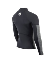 Two Bare Feet Perspective Half Zip 2.5mm Wetsuit Jacket (Black/Grey)