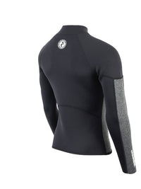 Two Bare Feet Perspective Half Zip 2.5mm Wetsuit Jacket (Black/Grey)