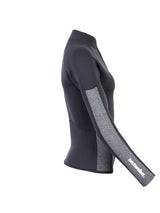 Two Bare Feet Unisex Perspective Half Zip 2.5mm Wetsuit Jacket (Black/Grey)