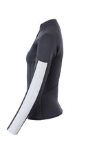 Two Bare Feet Unisex Perspective Half Zip 2.5mm Wetsuit Jacket (Black/Grey/Grey)