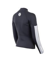 Two Bare Feet Unisex Perspective Half Zip 2.5mm Wetsuit Jacket (Black/Grey/Grey)