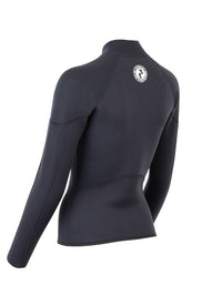 Two Bare Feet Unisex Perspective Half Zip 2.5mm Wetsuit Jacket (Black)