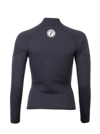Two Bare Feet Unisex Perspective Half Zip 2.5mm Wetsuit Jacket (Black)