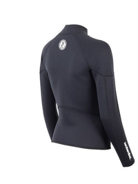 Two Bare Feet Unisex Perspective Half Zip 2.5mm Wetsuit Jacket (Black)