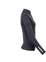 Two Bare Feet Unisex Perspective Half Zip 2.5mm Wetsuit Jacket (Black)