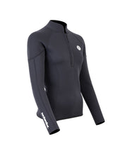 Two Bare Feet Unisex Perspective Half Zip 2.5mm Wetsuit Jacket (Black)