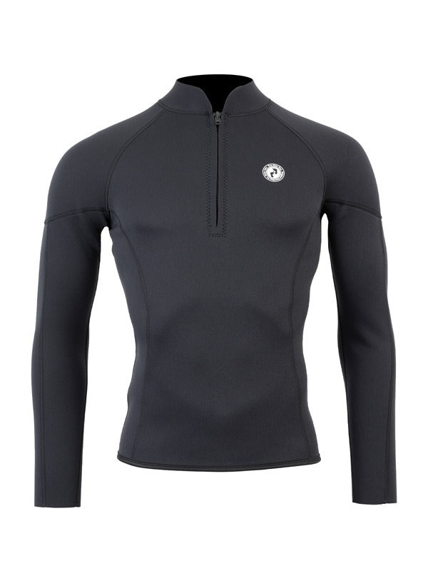 Two Bare Feet Perspective Half Zip 2.5mm Wetsuit Jacket & Pants Set (Black)