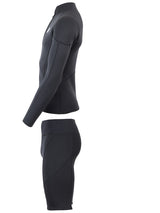 Two Bare Feet Perspective Half Zip 2.5mm Wetsuit Jacket & Shorts Set (Black)