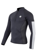 Two Bare Feet Perspective Half Zip 2.5mm Wetsuit Jacket (Black/Grey/Grey)