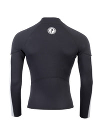 Two Bare Feet Perspective Half Zip 2.5mm Wetsuit Jacket & Pants Set (Black/Grey/Grey)