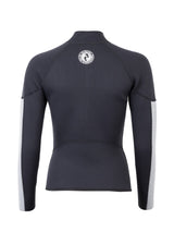 Two Bare Feet Unisex Perspective Half Zip 2.5mm Wetsuit Jacket & Shorts Set (Black/Grey/Grey)