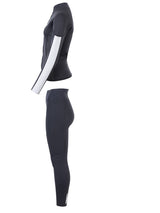 Two Bare Feet Unisex Perspective Full Zip 2.5mm Wetsuit Jacket & Pants Set (Black/Grey/Grey)