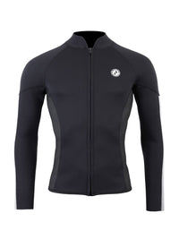 Two Bare Feet Perspective Full Zip 2.5mm Wetsuit Jacket & Pants Set (Black/Grey/Grey)