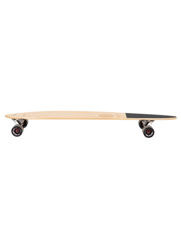 Two Bare Feet Valencia 44in Canadian Maple Longboard Skateboard Complete (Black Wheels)
