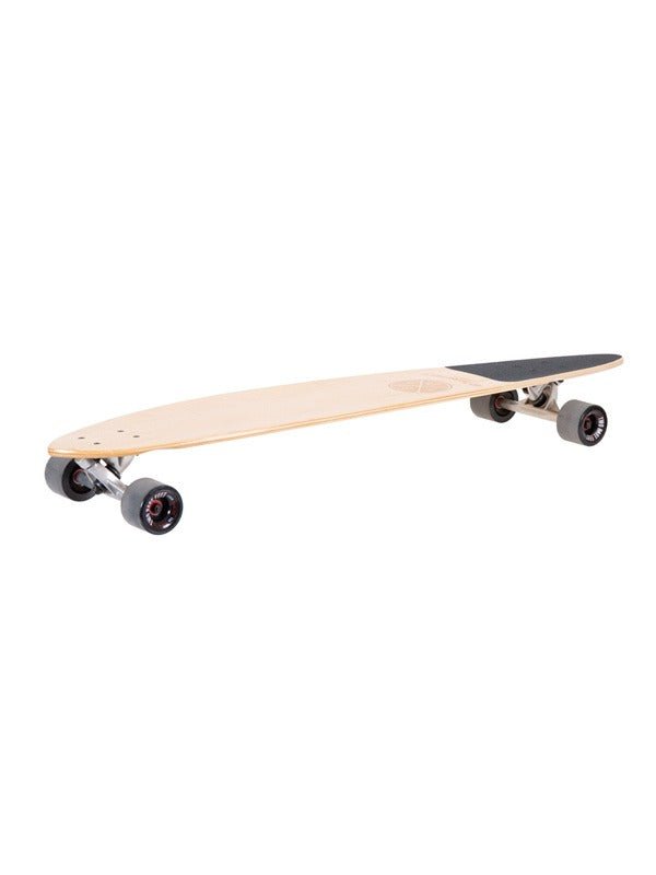 Two Bare Feet Valencia 44in Canadian Maple Longboard Skateboard Complete (Black Wheels)