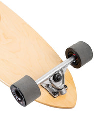 Two Bare Feet Valencia 44in Canadian Maple Longboard Skateboard Complete (Black Wheels)