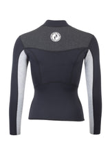 Two Bare Feet Womens Aspect Fleece Lined Zipless Thermal 2.5mm Superstretch Wetsuit Top & Hotpants Set (Black/Grey/Grey)