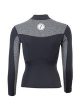 Two Bare Feet Womens Aspect Fleece Lined Zipless Thermal 2.5mm Superstretch Wetsuit Top & Pants Set (Black/Grey)