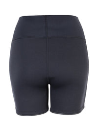 Two Bare Feet Womens Aspect Fleece Lined Zipless Thermal 2.5mm Superstretch Wetsuit Top & Hotpants Set (Black/Grey Stripes)