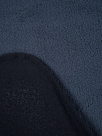 Sherpa Lined Waterproof Beach Travel Blanket (Black/Charcoal)