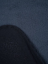 XL Sherpa Lined Waterproof Beach Travel Blanket (Black/Charcoal)