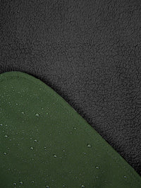 XL Sherpa Lined Waterproof Beach Travel Blanket (Forest/Charcoal)
