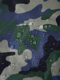 Two Bare Feet Weatherproof Tote Bag (Green Camo/Raspberry)