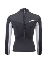 Two Bare Feet Womens Aspect Back Zip 2.5mm Wetsuit Jacket & Hotpants Set (Black/Grey/Grey)