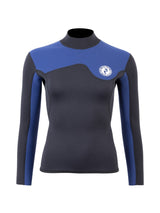 Two Bare Feet Womens Aspect Back Zip 2.5mm Wetsuit Jacket & Hotpants Set (Black/Blue)