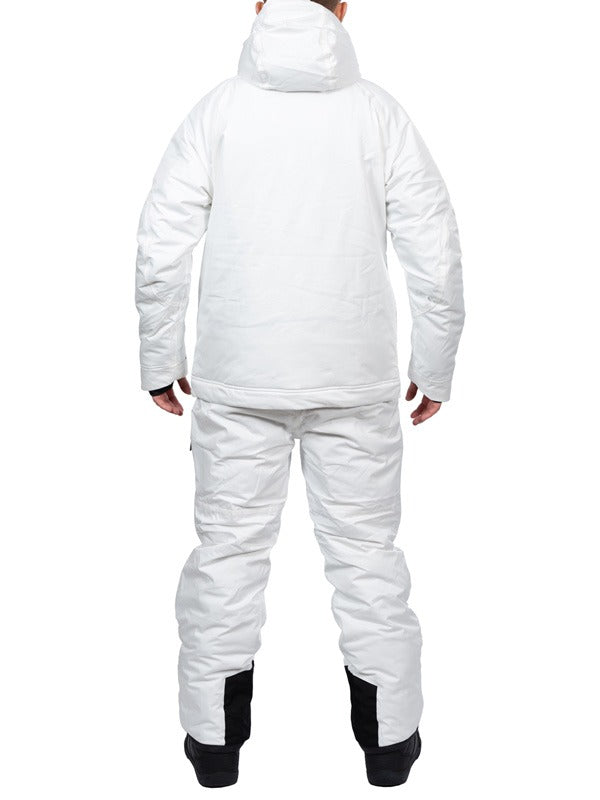 Two Bare Feet All-in-One Rift Snow Pants & Jacket Set (White/ White)