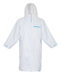 Two Bare Feet Kids Weatherproof Changing Robe (White/Blue)