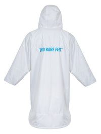 Two Bare Feet Weatherproof Changing Robe (White/Blue)