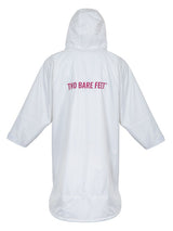 Two Bare Feet Kids Weatherproof Changing Robe (White/Raspberry)