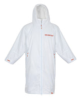 Two Bare Feet Kids Weatherproof Changing Robe (White/Red)
